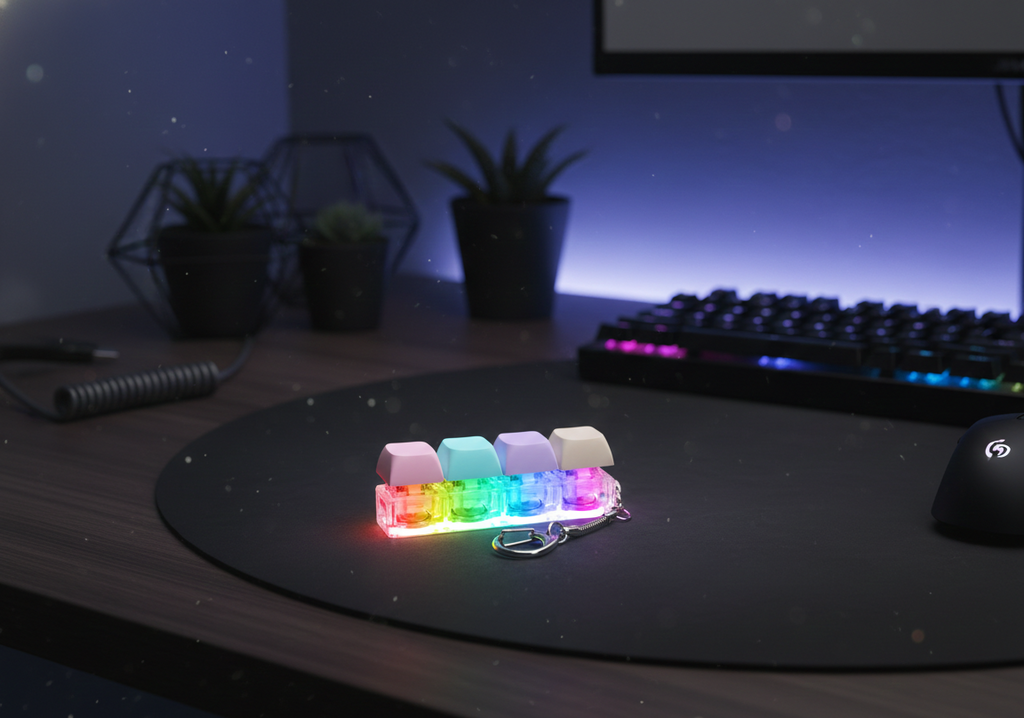 TAPPYZ™ Glow ASMR Keyboard Keychain